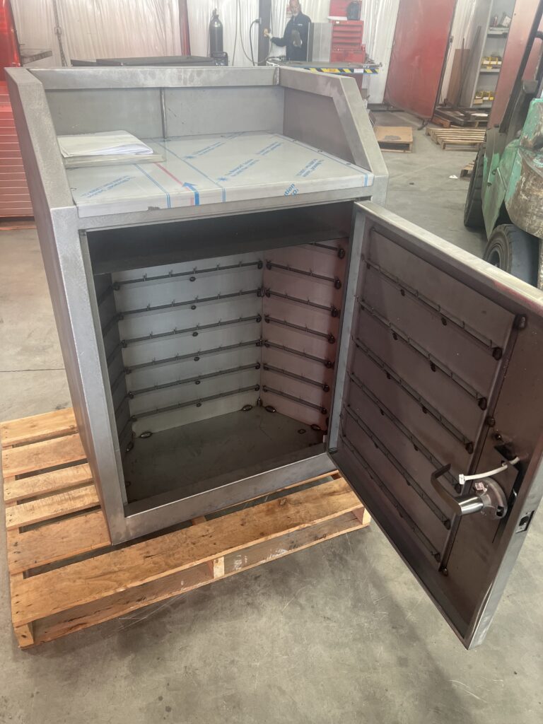 custom stainless valet enclosure