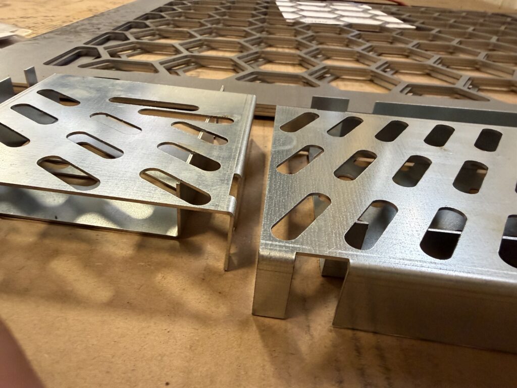 Laser cut metal parts