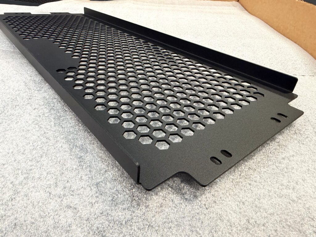 textured powder coat finish